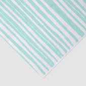 Mele Kalikimaka Chic Blauwgroen Stripe Tissuepapier (Detail)