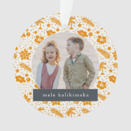 Mele Kalikimaka Christmas 2 Foto Sinaasappel Ornam Ornament