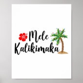 Mele Kalikimaka Christmas Beach Aloha Party Hawaii Poster (Voorkant)