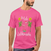 Mele Kalikimaka Christmas Flamingo Xmas Hawaiian H T-shirt (Voorkant)