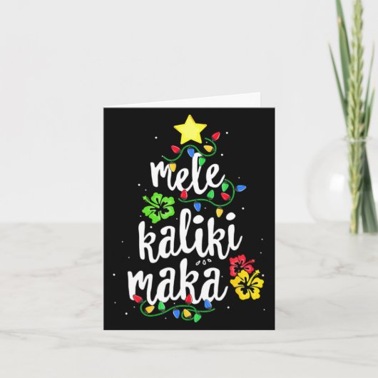 Mele Kalikimaka Christmas Hawaiian  Kaart (Voorkant)