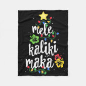 Mele Kalikimaka Christmas Hawaiian T Shirt  Fleece Deken (Voorkant)