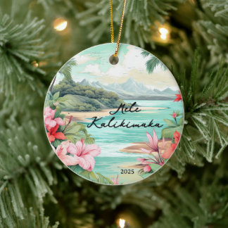 Mele kalikimaka Christmas Keramisch Ornament