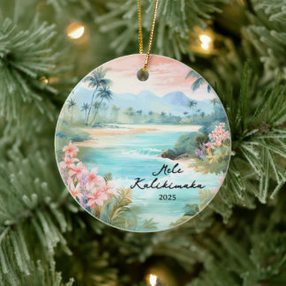 Mele kalikimaka Christmas Keramisch Ornament