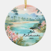 Mele kalikimaka Christmas Keramisch Ornament (Voorkant)