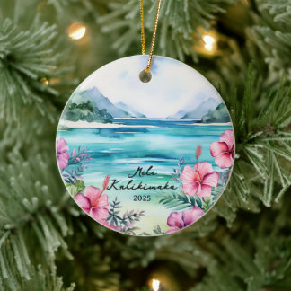 Mele kalikimaka Christmas Keramisch Ornament