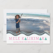Mele Kalikimaka Christmas Photo Collage Feestdagenkaart (Voorkant)