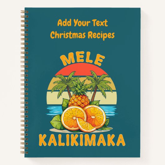 Mele Kalikimaka Christmas Recipes  Notitieboek (Voorkant)