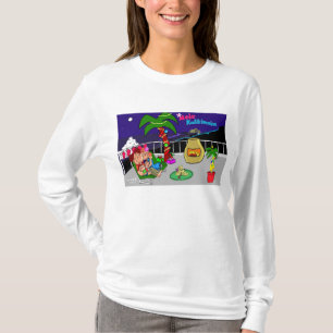 Mele Kalikimaka City Lichten Dames T-shirt