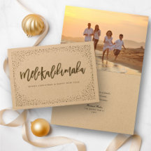Mele Kalikimaka Confetti Chic Kerstfoto