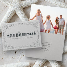 Mele Kalikimaka Confetti en kerstfoto's met sterre