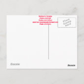 Mele Kalikimaka de Island Way Briefkaart (Achterkant)