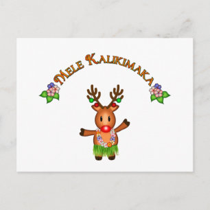 Mele Kalikimaka Deer Briefkaart