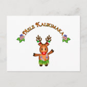 Mele Kalikimaka Deer Briefkaart (Voorkant)