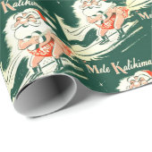 Mele Kalikimaka een zeer prettige kerstinslag Cadeaupapier (Rol Hoek)