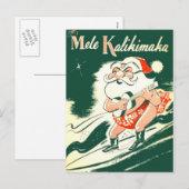 Mele Kalikimaka Een zeer vrolijk kerst Briefkaart (Voorkant / Achterkant)