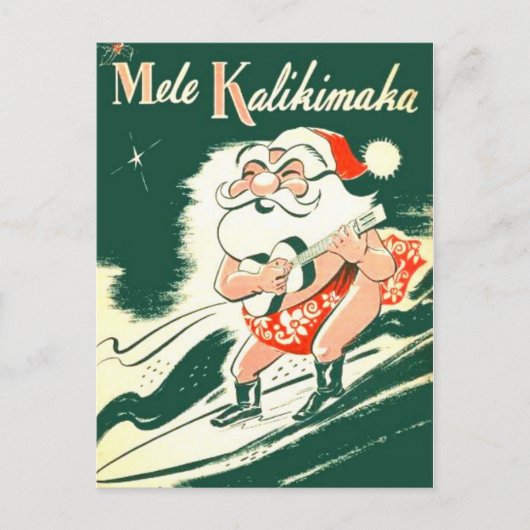 Mele Kalikimaka Een zeer vrolijk kerst Briefkaart (Voorkant)