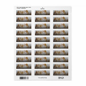 Mele Kalikimaka Eenvoudig kerstfoto-adres Etiket (Full Sheet)