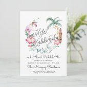 Mele Kalikimaka | Eiland Kerst Uitnodiging (Staand voorkant)