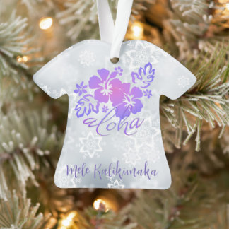 Mele Kalikimaka en Aloha Groet Ornament