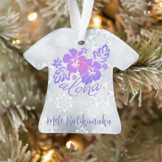 Mele Kalikimaka en Aloha Groet Ornament (Boom)