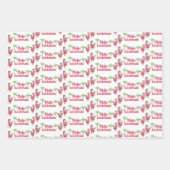 Mele Kalikimaka en Hawaiian Santas inpakpapier (Voorkant 3)