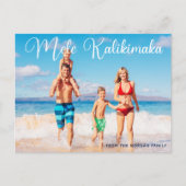 Mele Kalikimaka familie Fotobekken kerst Briefkaart (Voorkant)