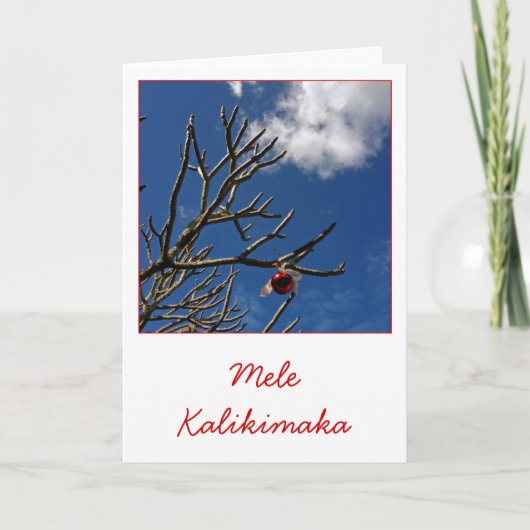 Mele Kalikimaka Feestdagen Kaart (Voorkant)