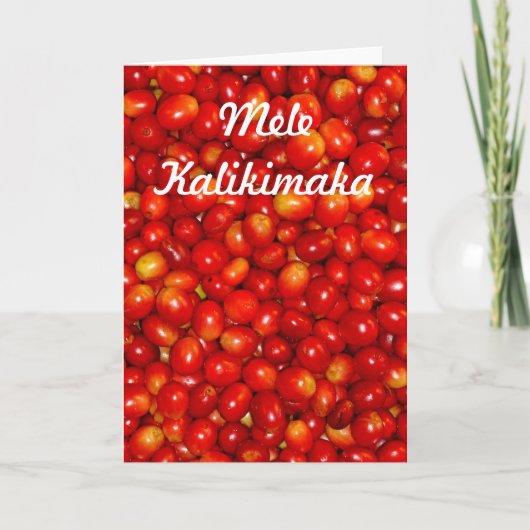 Mele Kalikimaka Feestdagen Kaart (Voorkant)