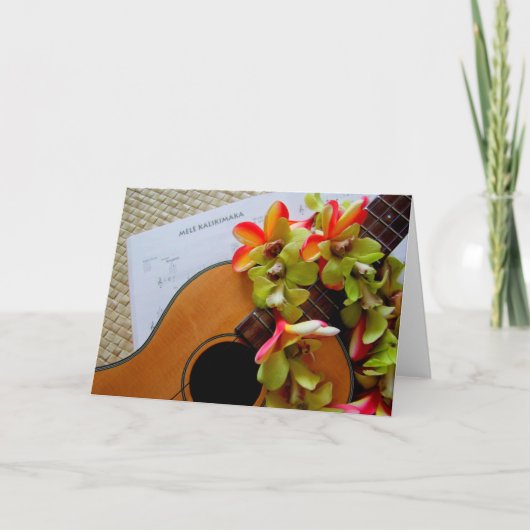 Mele Kalikimaka Feestdagen Kaart (Voorkant)