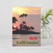 Mele Kalikimaka Feestdagenkaart (Staand voorkant)