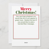 Mele Kalikimaka Feestdagenkaart (Achterkant)