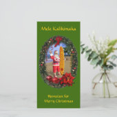 Mele Kalikimaka Feestdagenkaart (Staand voorkant)