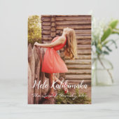 Mele Kalikimaka Feestdagenkaart (Staand voorkant)