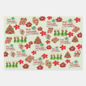 Mele Kalikimaka Festive Gift Wrap Inpakpapier Vel (Voorkant 2)