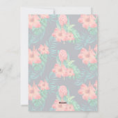 Mele Kalikimaka Floral Foto Kerstmis Feestdagenkaart (Achterkant)