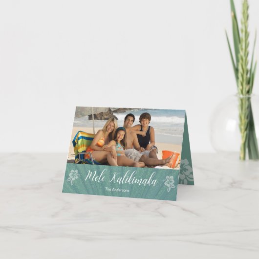 Mele Kalikimaka Folded Card Feestdagen Kaart (Voorkant)