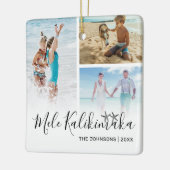 Mele Kalikimaka Foto Collage Keramisch Ornament (Links)