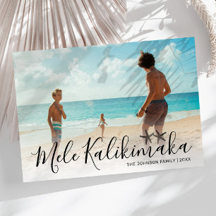Mele Kalikimaka Foto Feestdagenkaart