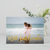 Mele Kalikimaka | Foto Hawaii Folie Feestdagenkaart (Staand Voorkant)