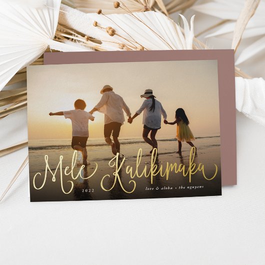 Mele Kalikimaka | Foto Hawaii Folie Feestdagenkaart