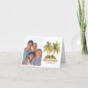 Mele Kalikimaka Foto Hawaiiaanse Kerstmis Feestdagen Kaart