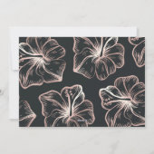 Mele Kalikimaka | Foto Hawaiian Floral Feestdagenkaart (Achterkant)