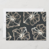 Mele Kalikimaka | Foto Hawaiian Floral Feestdagenkaart (Achterkant)