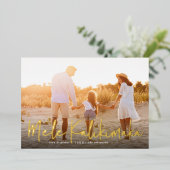 Mele Kalikimaka | Foto Hawaiian Folie Feestdagenkaart (Staand Voorkant)