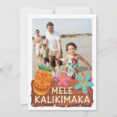 Mele Kalikimaka Foto Hawaiian Kerstmis Kaart (Voorkant)