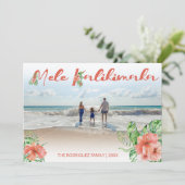 Mele Kalikimaka Foto | Kerstfeestdag Kaart (Staand voorkant)
