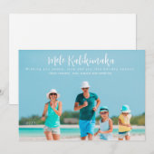 Mele Kalikimaka Foto Kerstmis  Feestdagenkaart (Voorkant / Achterkant)