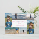 Mele Kalikimaka Fotocollage Kaart voor Kerstmis (Staand voorkant)