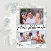Mele Kalikimaka Fotocollage Kerstkaart (Voorkant / Achterkant)